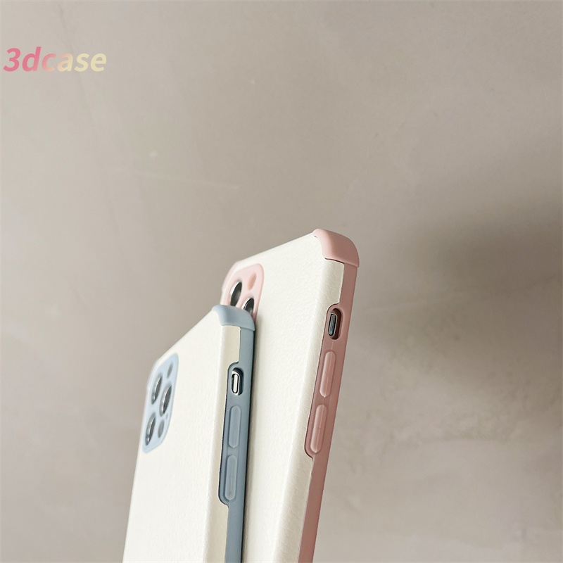 Casing OPPO A15 A54 A93 A94 A3S A5 2020 A5S A12 A92 A31 Reno 4 Lite Reno 4 F Reno 5 Lite 5F Find X3Lite A15S F17 F19 PRO A33 2020 A11K A12S A11 A1K A52 A7 Reno 2F Reno 3 A91 A32 Reno 2Z A12E A72 A53S A35 A8 New Style Cute Candy Color Square Soft TPU Case