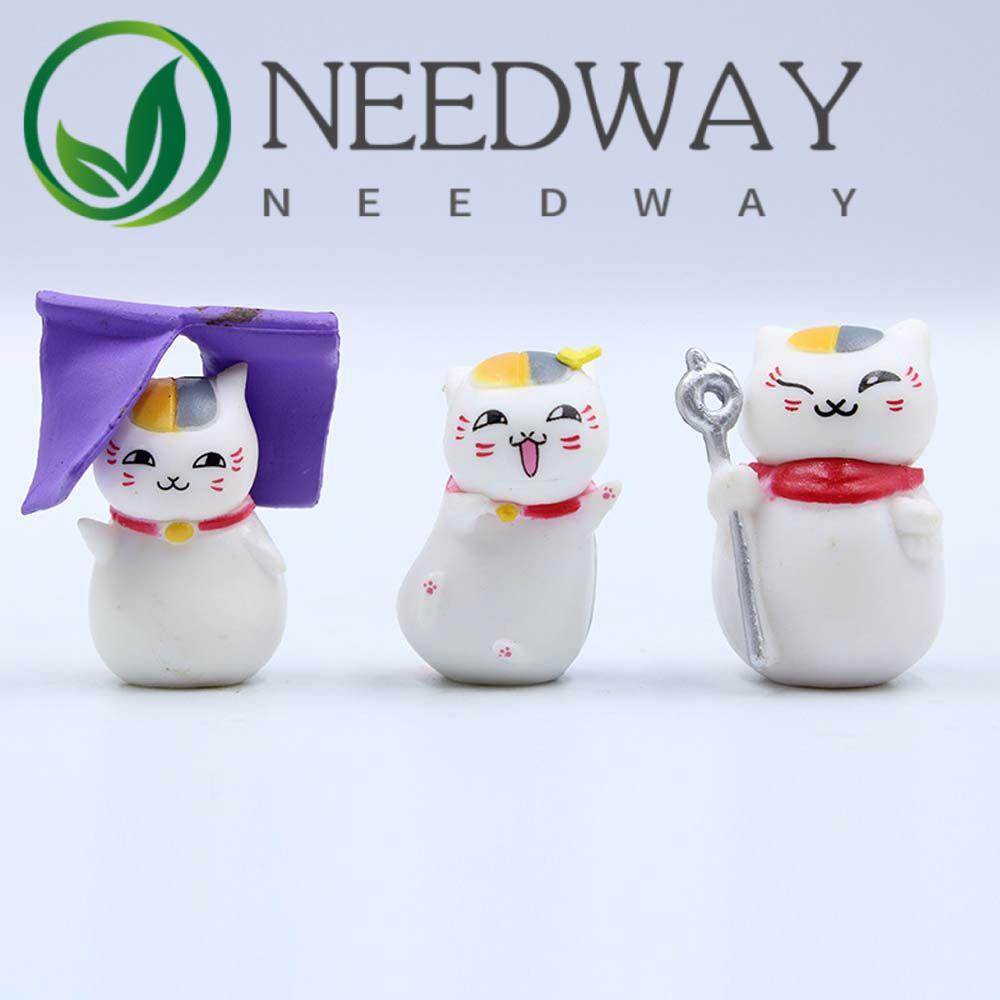 SKJK  Mini Anime Natsume Yuujinchou Anime Action Figure Nyanko Sensei Collection Model Desktop Ornaments Statue 6pcs/lot Toys Gifts Natsume Modle Toys