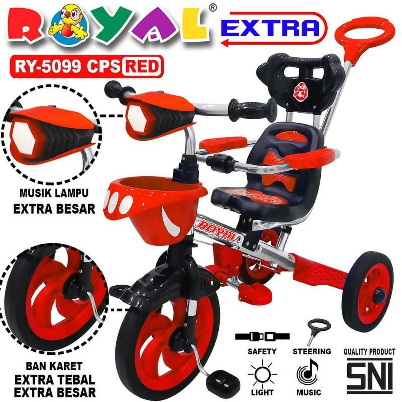 Sepeda Tricycle Royal 5099 CPS Roda Tiga Anak Bayi Balita