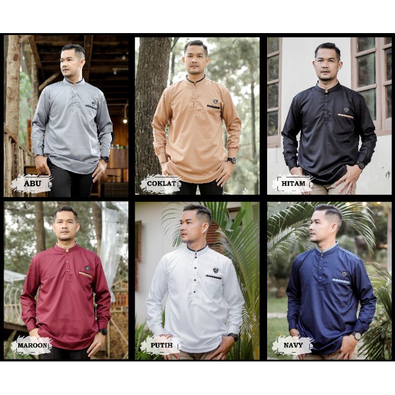 Baju Koko Pria Jumbo/Lengan Panjang size M - 6XL/Kurta Jumbo