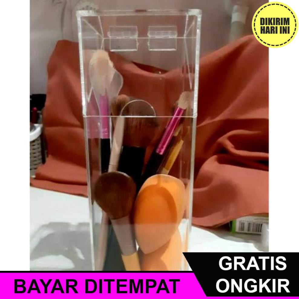 

(BAYAR DITEMPAT) JC400 ACRYLIC ORGANIZER, ACRYLIC TEMPAT BRUSH, AKRILIK BRUSH X MINI 7X7X20