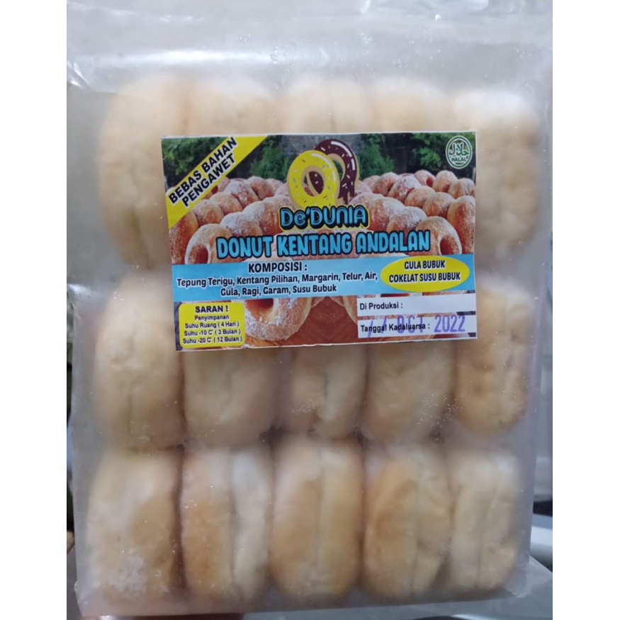 

De Dunia Donut Kentang Mini isi 15