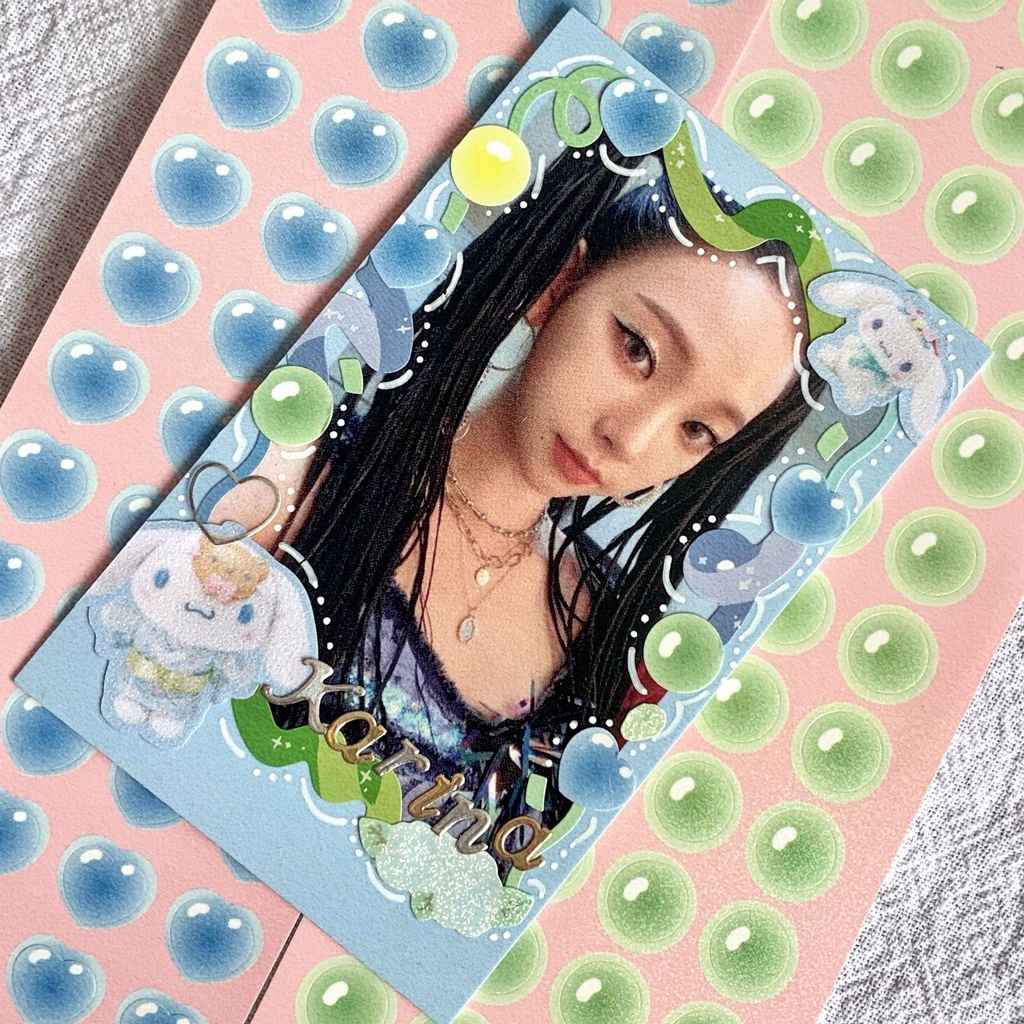 Galicici Stiker Bubble Hologram Gaya Korea Untuk Dekorasi Notebook