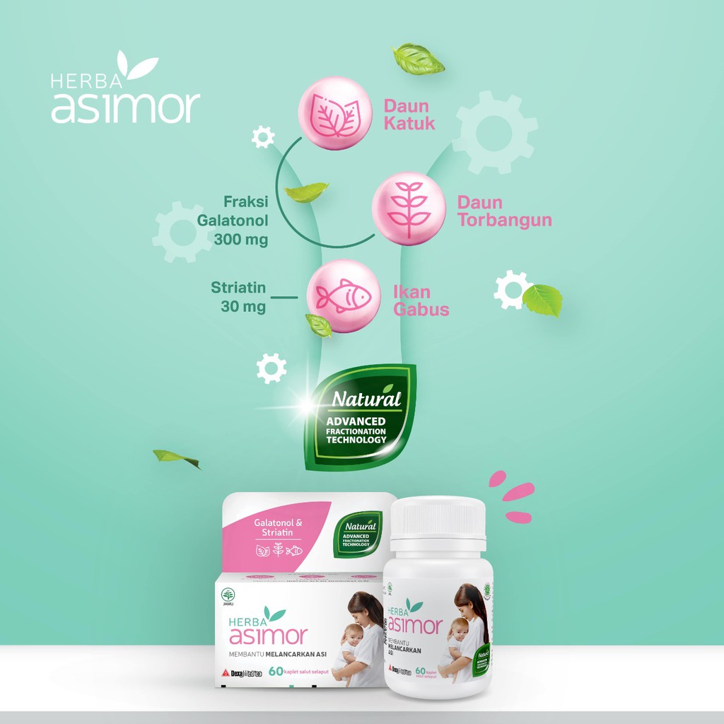 Herba Asimor Asi Booster Pelancar Asli Herbal Isi 30 Tablet BPOMP Halal MUI