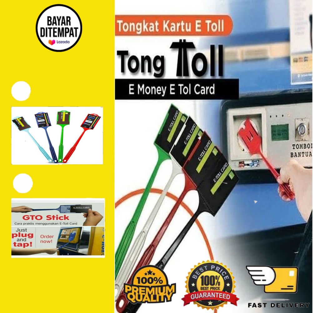 [BISA COD] Tongtoll E-Toll Tongkat Kartu Tol Elektronik Tongkat GTO