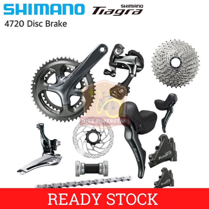 Groupset RoadBike Shimano Tiagra 4720 Disc Brake Hidrolik 52-36T - Main Image