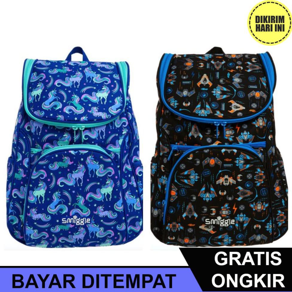 (BAYAR DITEMPAT) JD3311 SMIGGLE GOOD VIBES ACCESS BACKPACK/RANSEL SMIGGLE ANAK (BAYAR DITEMPAT)
