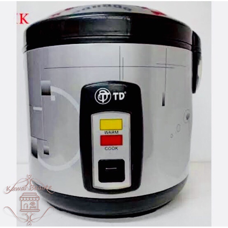 TD Rice Cooker 1.8 Liter / Twindog 1,8 L Fungsi 3 in 1 Memasak, Menghangat