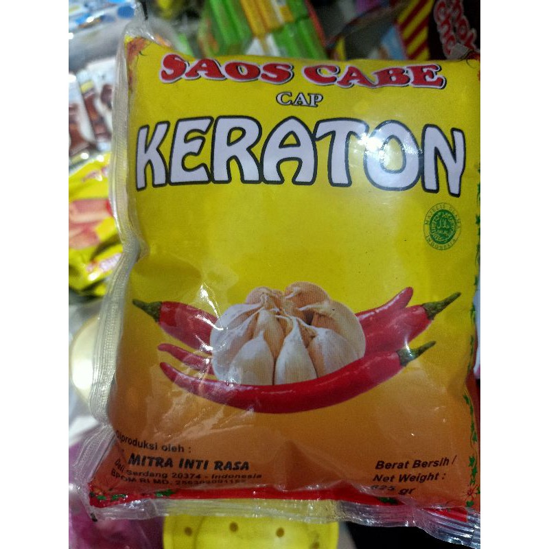 

SAOS CABE BANTAL KERATON 625 GR / SAOS 2 IKAN TRADISIONAL