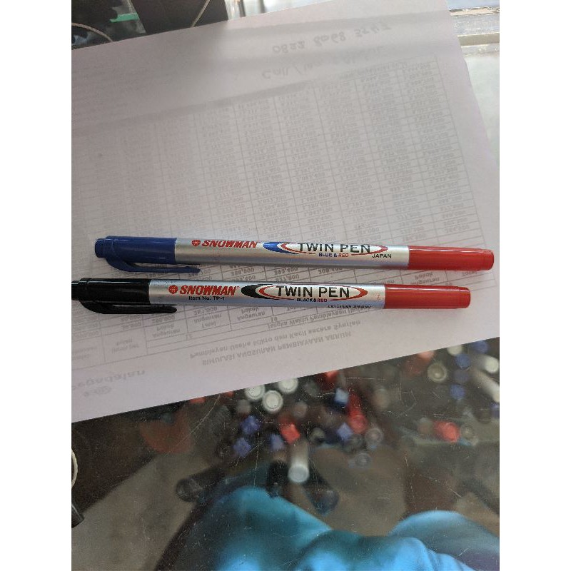 

spidol snowman twinpen