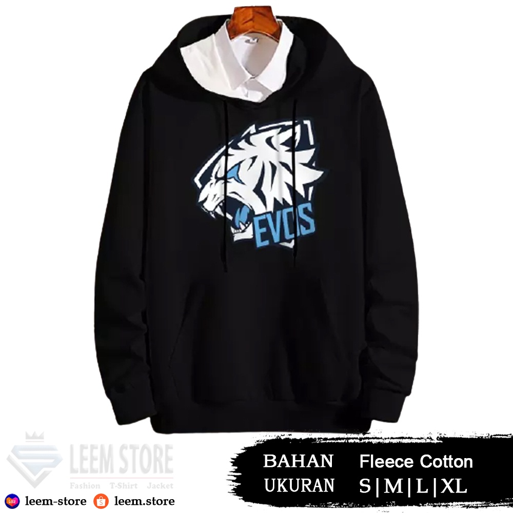 Jaket Hoodie EVOS Mobile Legends Hitam Anak 6-10 Tahun dan Dewasa / EVOS ML / Jaket Gaming