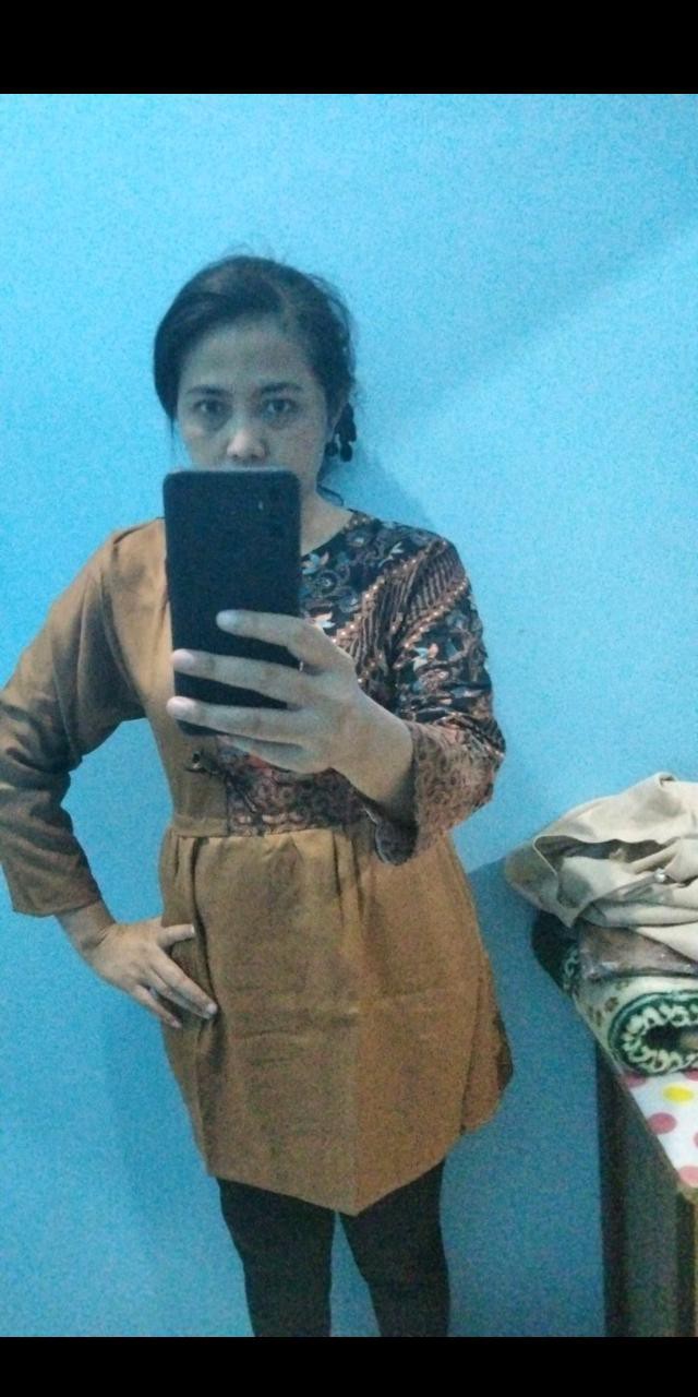 Baju Batik Wanita Modern Monalisa Genes M,l,xl,xxl Asli Pekalongan