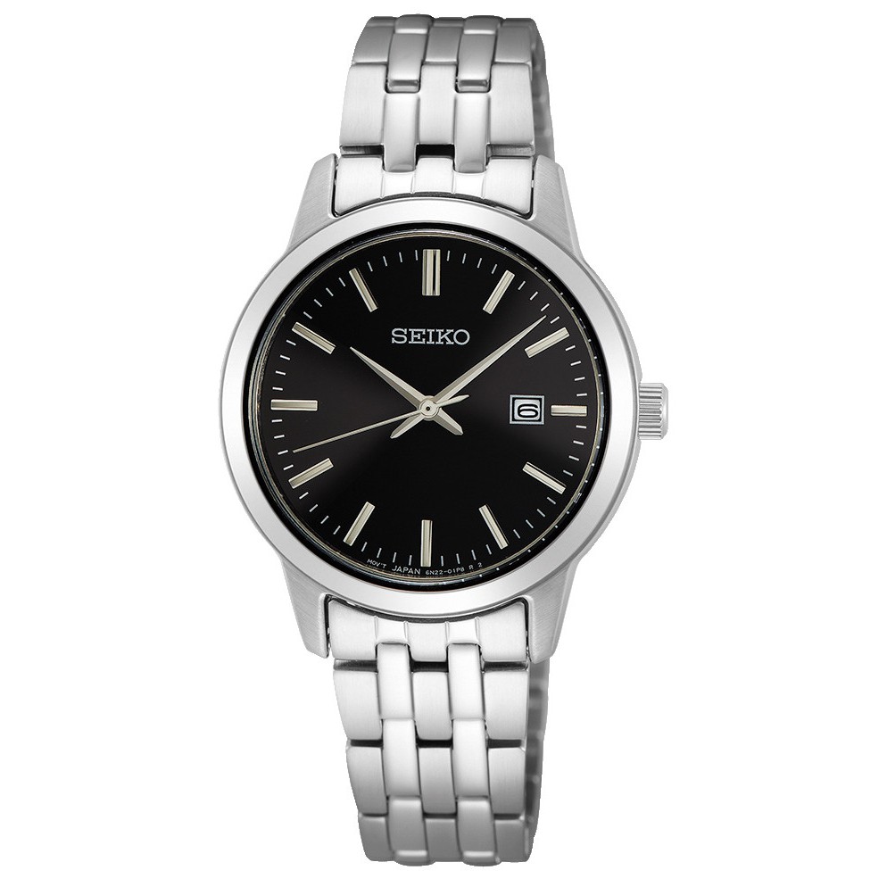 Seiko Ladies SUR409P1 Quartz Black Dial - Jam Tangan Wanita SUR409