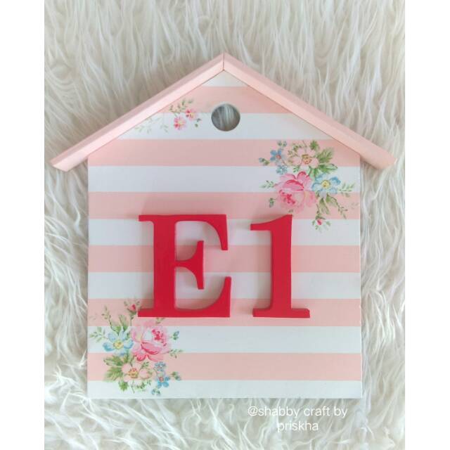 Nomer Rumah / nomer rumah shabbychic / nomer rumah custom
