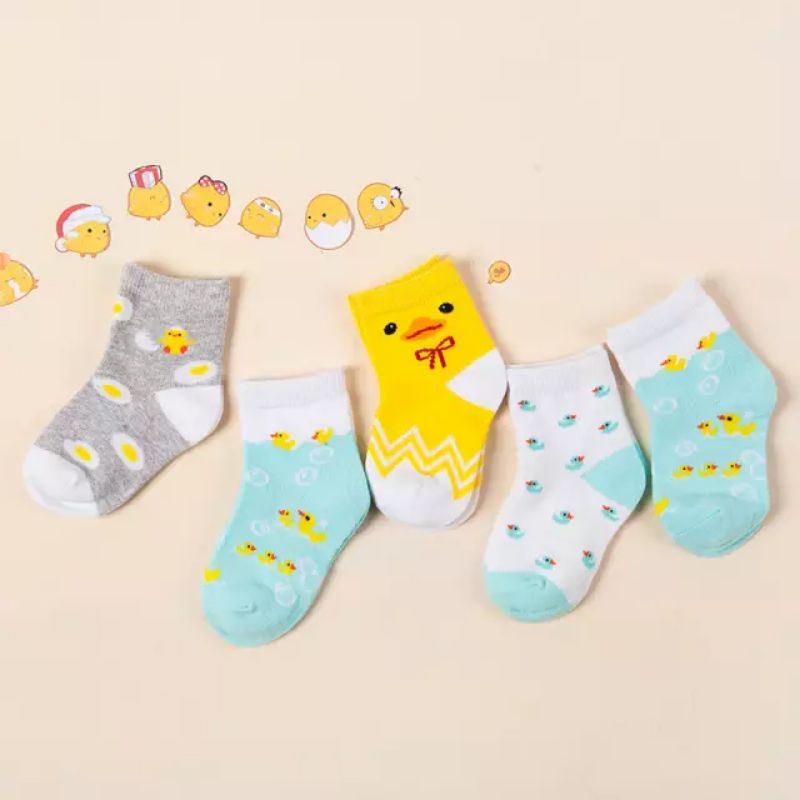 KAOS KAKI KARAKTER /GAMBAR BAYI USIA 1-6 BULAN /VARIAN COWOK DAN CEWEK (RANDOM motif)