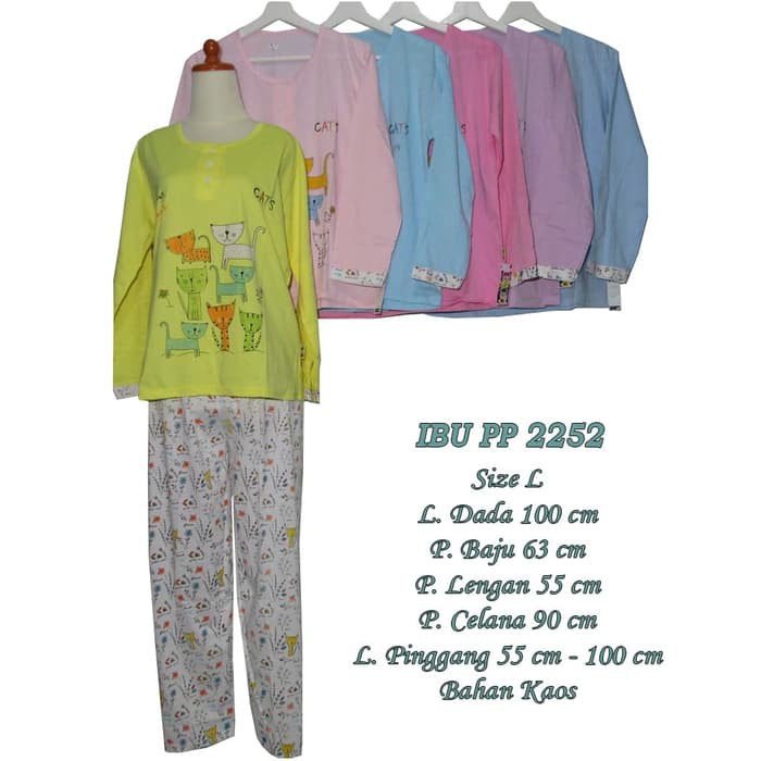 Pajamas - Daster - Piyama Baju Tidur Wanita Celana Panjang Tangan Panjang Produk Terbaik