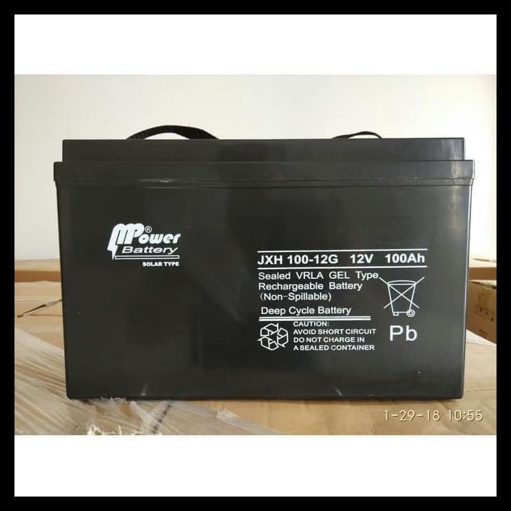 Aki Mpower Jxh100-12G 12V 100Ah/ Batrai Mpower 12V 100Ah/ Aki Surabaya