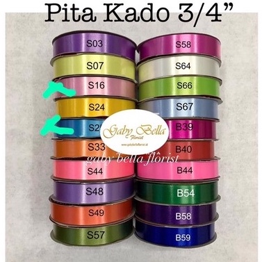 

Pita Satin. Pita Jepang. Pita Ribbon. Pita Kado 3/4. Pita Lis Emas . Pita Curly.