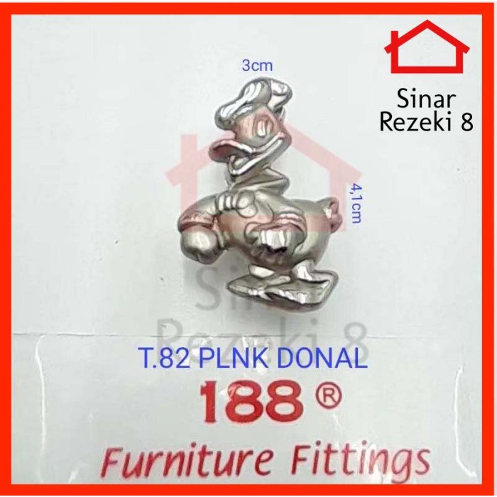 Handle Tarikan Laci Donald Duck 82 / Lemari Anak Lucu Gagang Knob