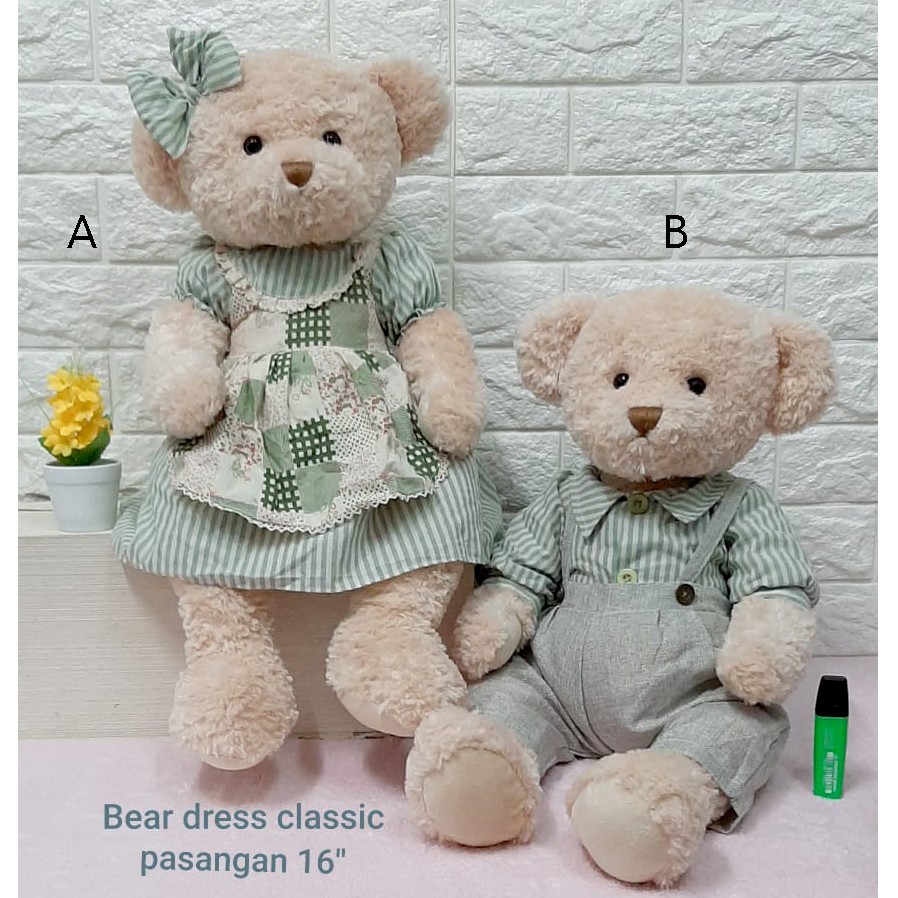 boneka teddy bear wedding couple pasangan impor 20cm teddy bear wedding china