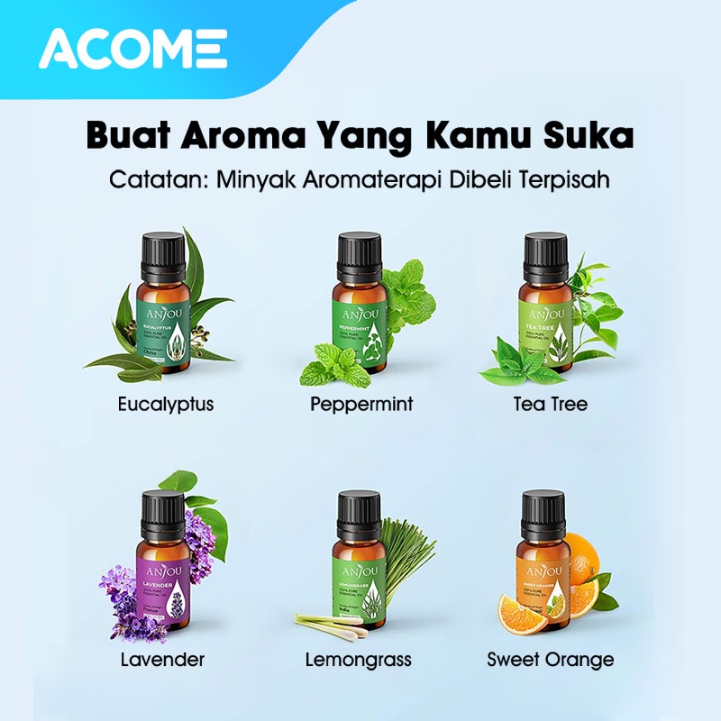 Acome Car Humidifier Air Home Aromatherapy Diffuser Garansi Resmi 1 Tahun ACX01-6