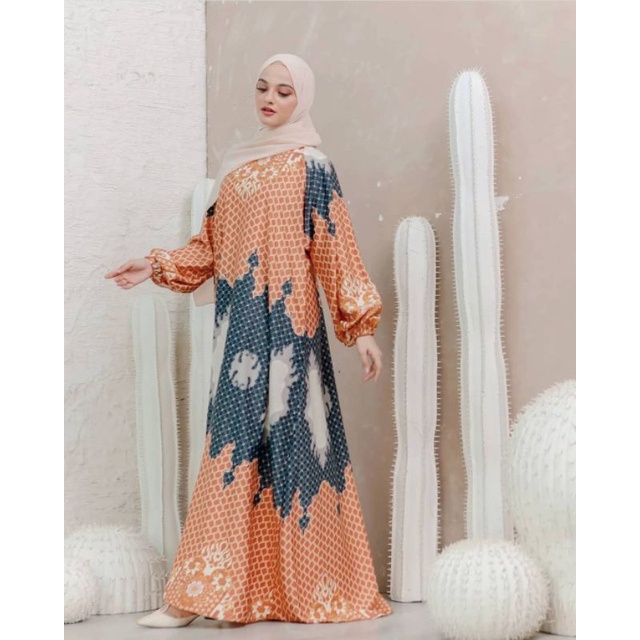Ranayya Abaya Orange by Fataya Collection