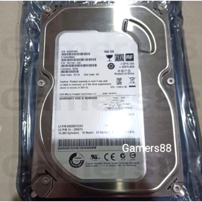 HDD 500gb Hardisk 500gb White Harddisk PC 500gb Internal 3.5&quot; type A02