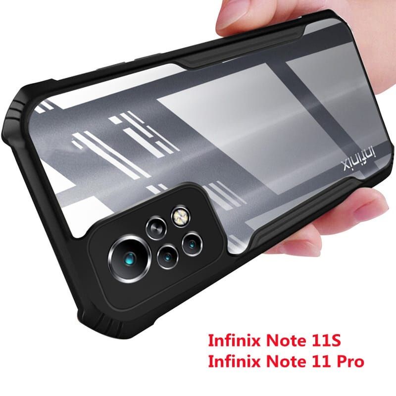 Case INFINIX NOTE 11s Note 11 PRO NOTE 11 NOTE 11 NFC 10 10 PRO NFC 8 7 HOT 11 11s 10 10s 10 play 9 play  HardCase Shockproof Transparan Protect Camera