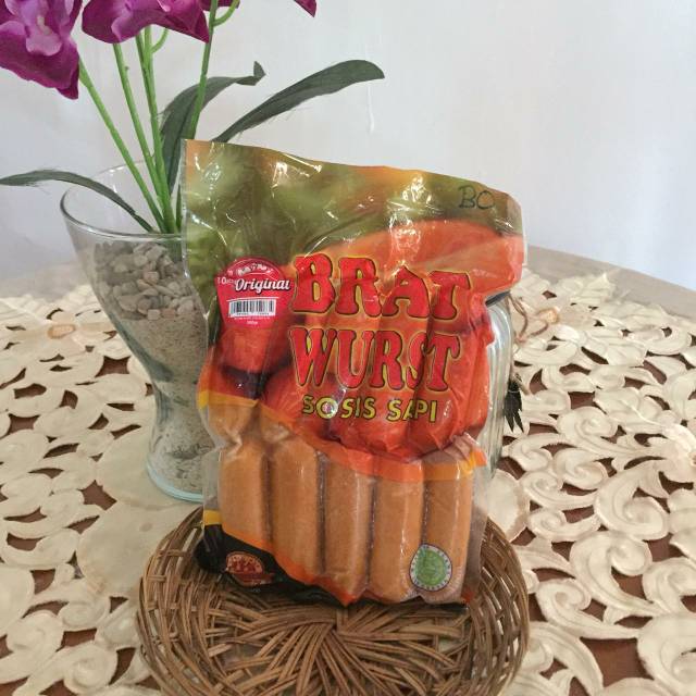 

SOSIS SAPI BRATWURST ( ORIGINAL ) 10 PCS , 500 GT