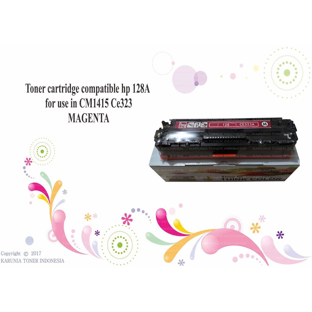 Toner cartridge compatible hp 128A for use in CP1415 CE323 MAGENTA