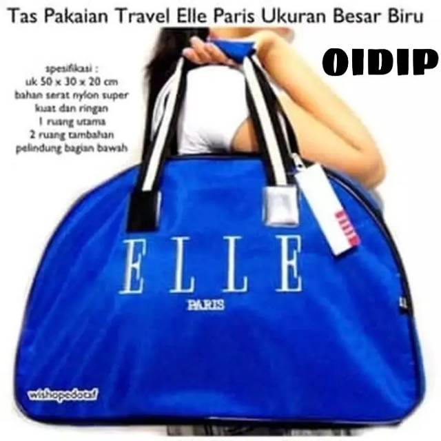 Tas pakaian travel ellee paris Ukuran besar