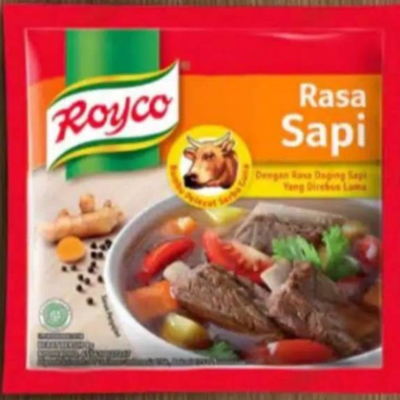 Royco Bumbu Penyedap Makanan Rasa Sapi Dan Ayam @8 Gram 12 Saset