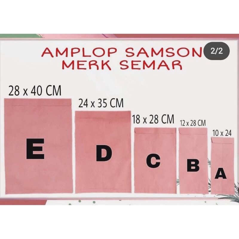 

AMPLOP COKLAT/AMPLOP CASING MEREK SEMAR NON PEREKAT ( 1 PAK ISI 100 BIJI )