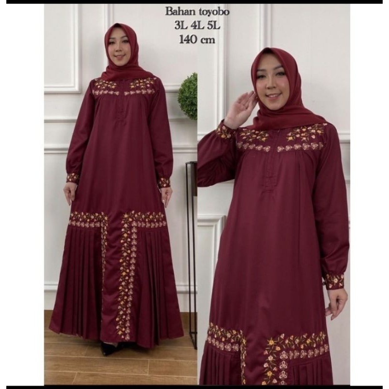 GAMIS RIDD BORDIR JUMBO //KATUN TOYOBO 