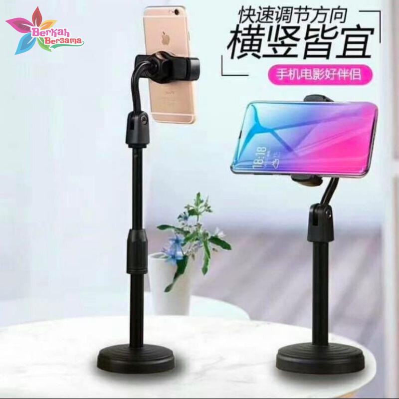 BM111 Holder Stand putar 360 phone Holder lipat portable Import murah broadcasting BB1400