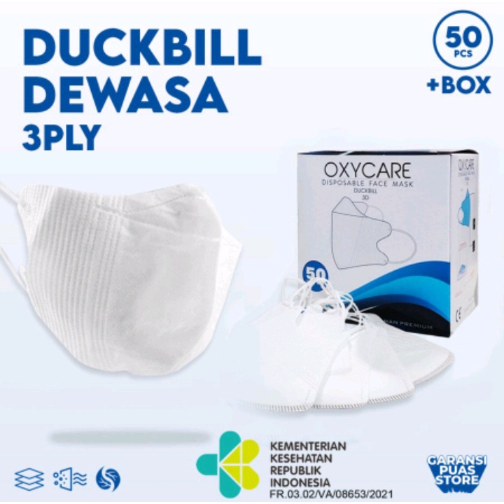 Masker Duckbill Premium 3 ply / 50 pcs termurah masker duckbill 3ply 50pcs