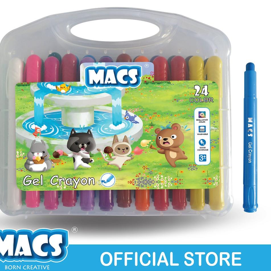 

Terjangkau - MACS 24 Colors Gel Crayon Warna .,