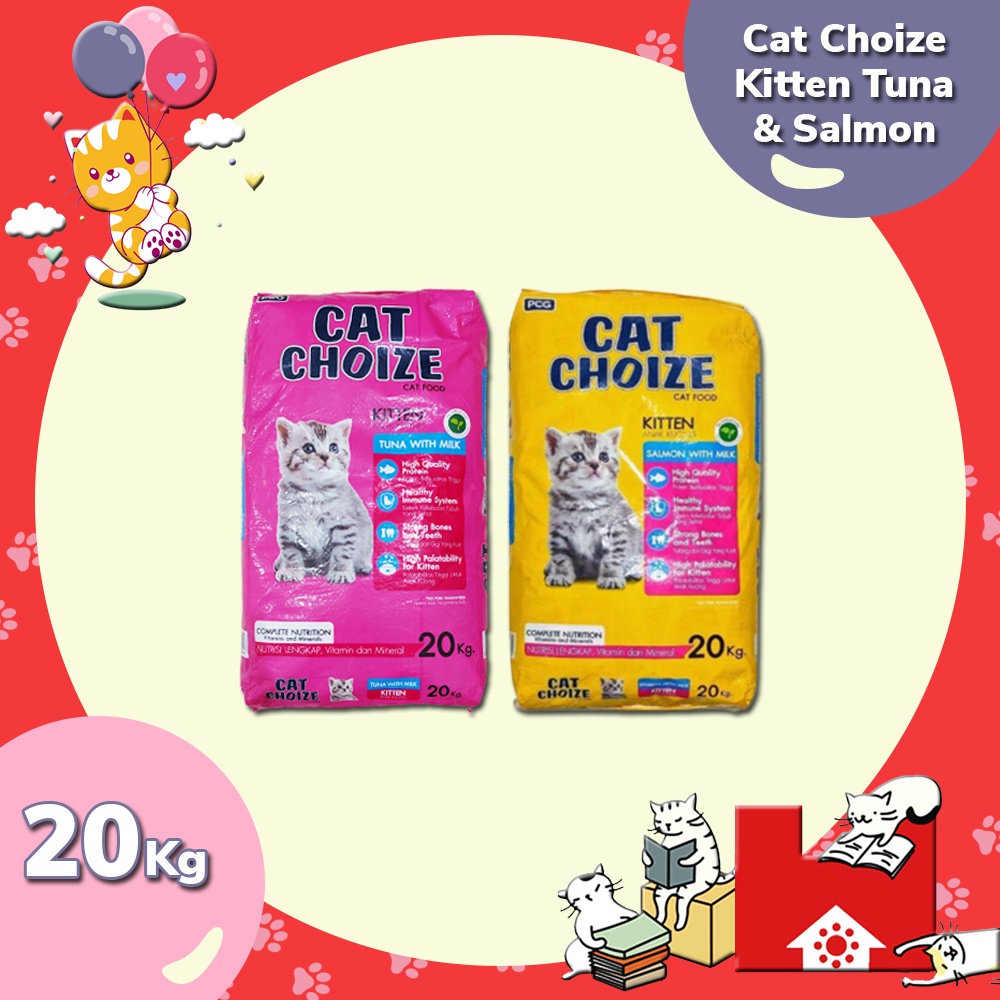 Cat Choize Kitten Tuna &amp; Salmon 20 Kg - Makanan Kucing Cat Choise