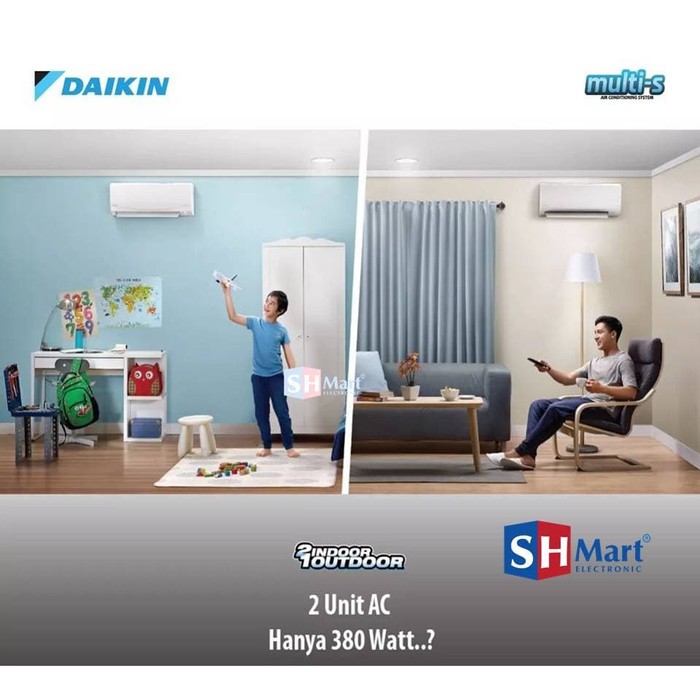 AC DAIKIN MULTI S 1/2PK + 3/4PK (MEDAN)