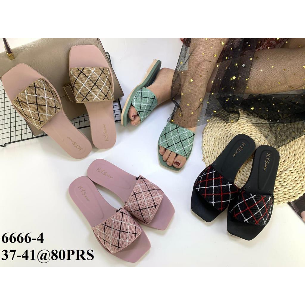 PROMO Sandal Rajut Wanita 6666 4 Sendal Jelly Lentur SDLFW