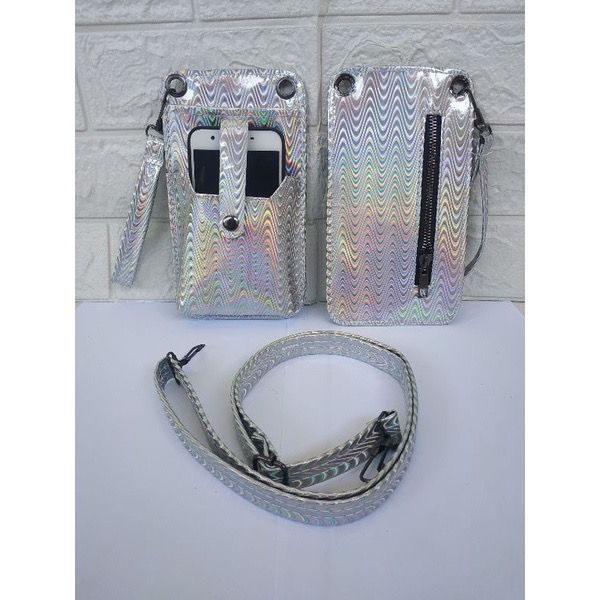 DF501 NEO HOLOGRAM Phone Bag Tas Buat HP Tas Selempang HP Hologram Tas Sling Holo Tas HP Dompet Handphone Neo Slingpouch Holo