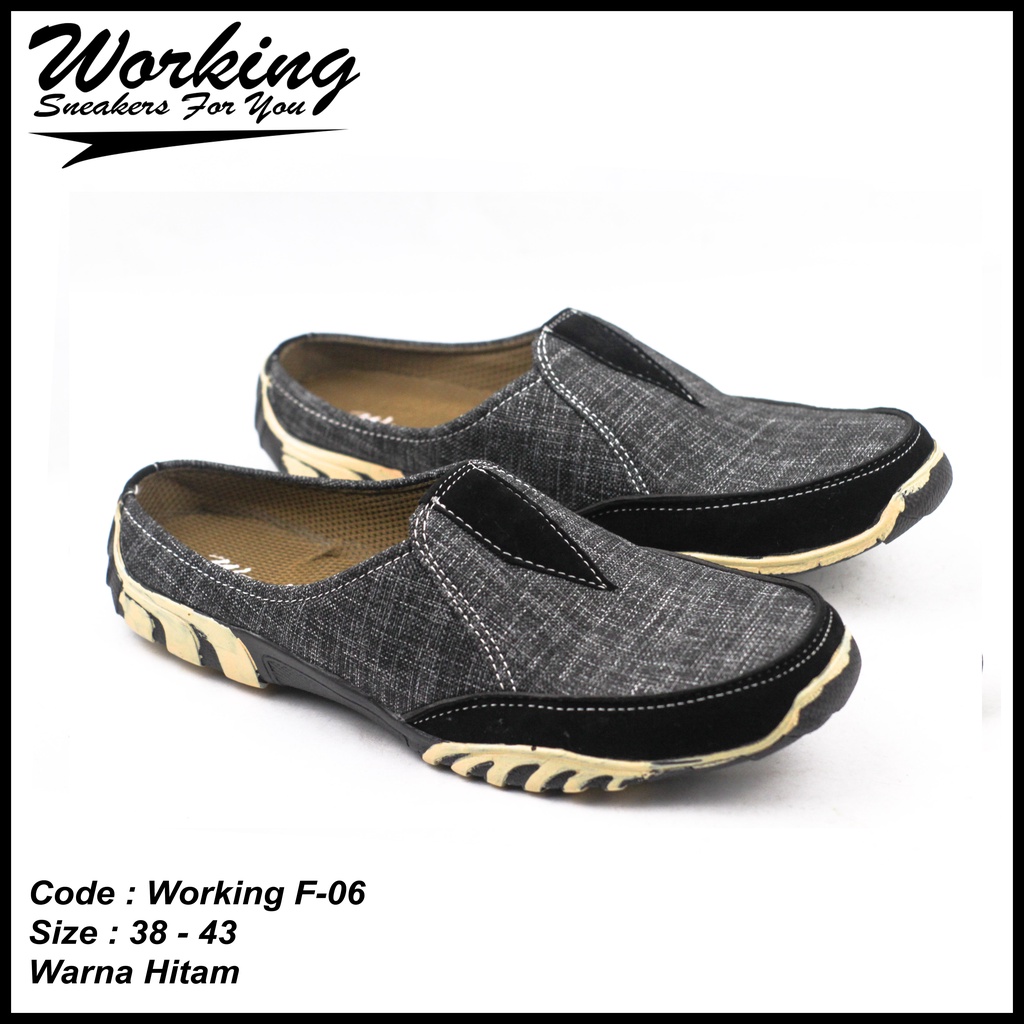 Sepatu Pria Slip On Working F-06