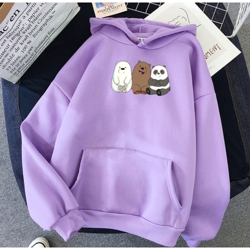 SWEATER PANDA LUCU LILAC