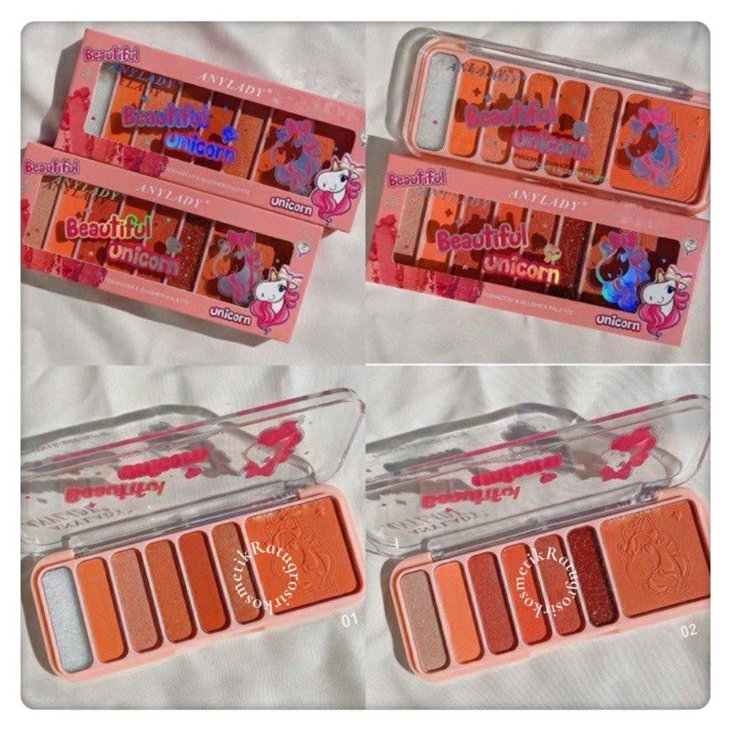 PROMO!!!EYESHADOW PALETTE PEACH ANYLADY NO.782/UNICORN NO.818/LOVE SWEET NO.972/MAGIC NO.976