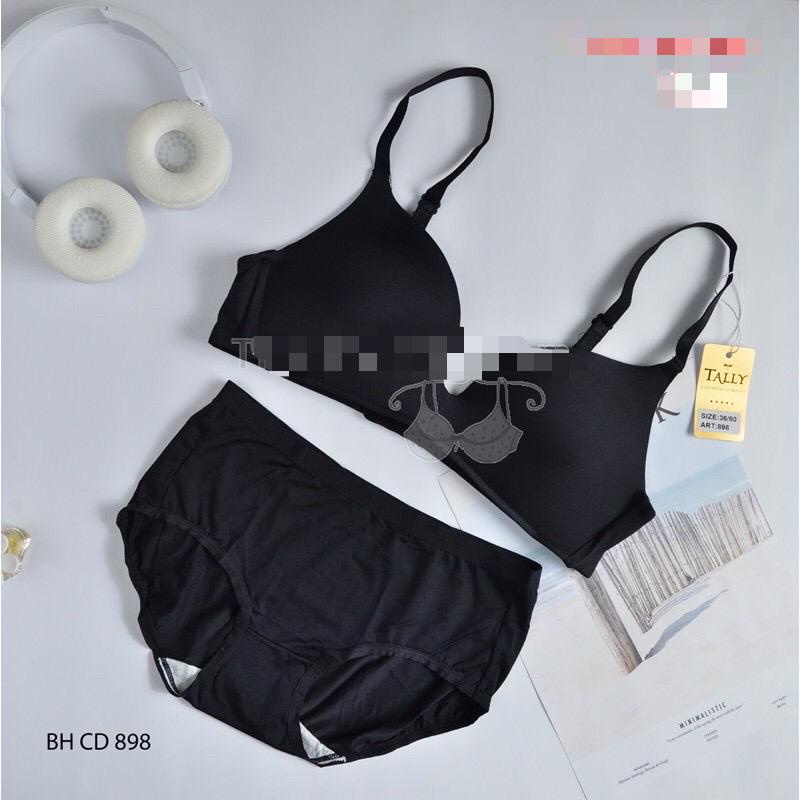 BH SET 898 TALLY TANPA KAWAT PUSH UP BRA 1 SET BRA TALLY SEAMLESS BHAN LICIN NON KAWAT - BH SET TALLY - BAHAN LEMBUT - ARA98STORE