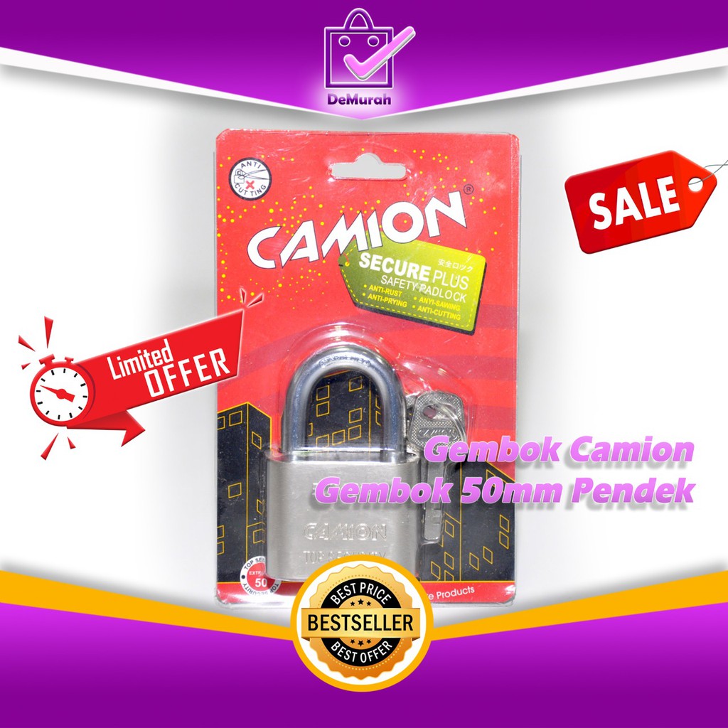Cuci Gudang Pendek 50 Mm Kunci Gembok Camion - Gembok 50mm Leher Pendek 0546 LZz83wTx6A8KD