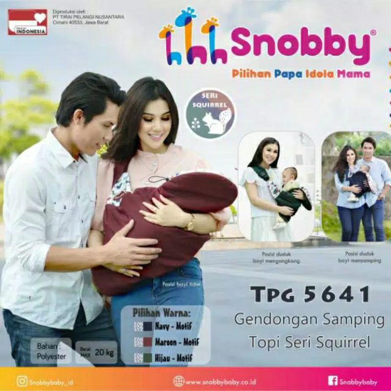 Gendongan Samping Topi Snobby Seri Squirrel Gendongan Bayi TPG5641