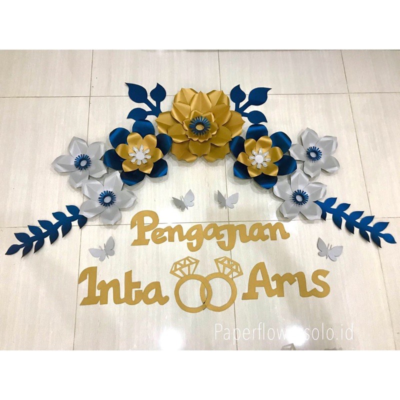 paperflower dekorasi pengajian lamaran