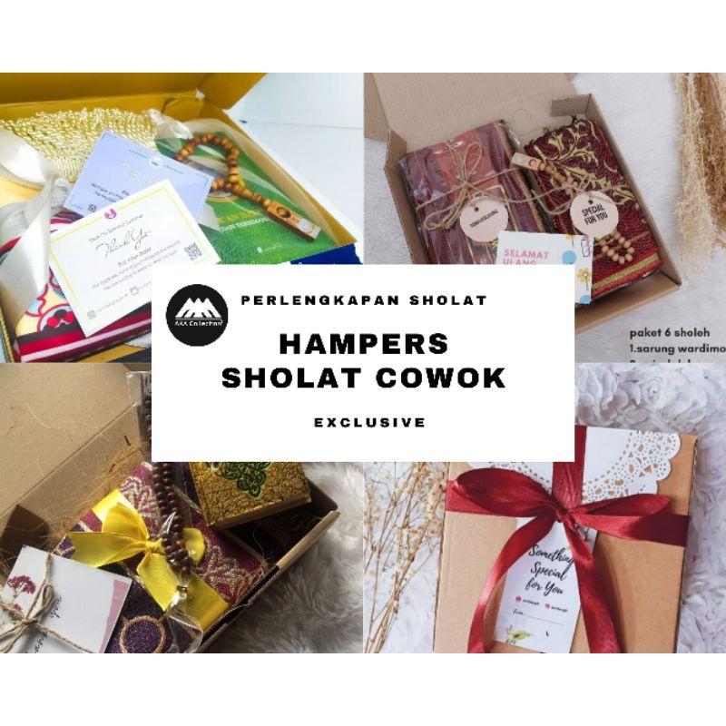 [PAKET KOMPLIT] PAKET HADIAH COWOK SARUNG SAJADAH TASBIH AL QURAN - GIFT BOX SET KADO COWOK - HAMPER