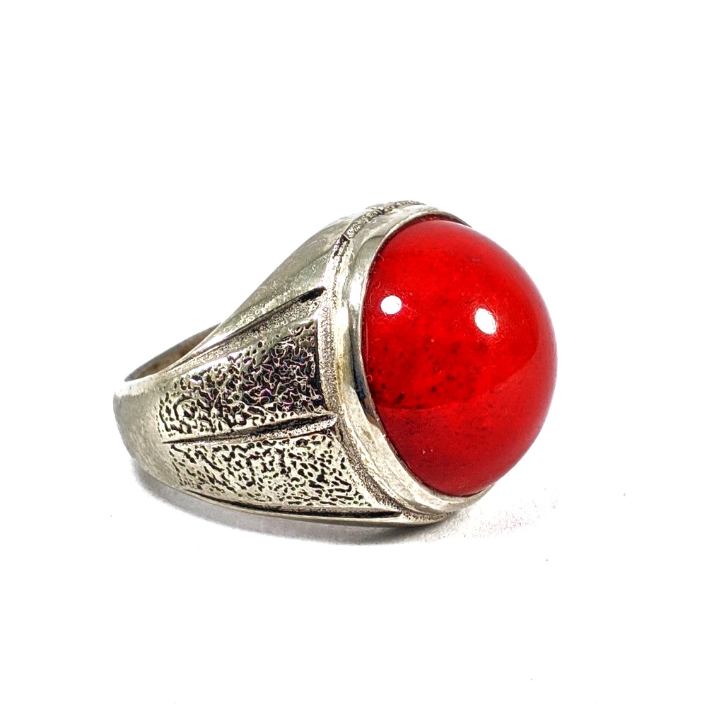 Natural Red Coral Round Cabochon Top Collection